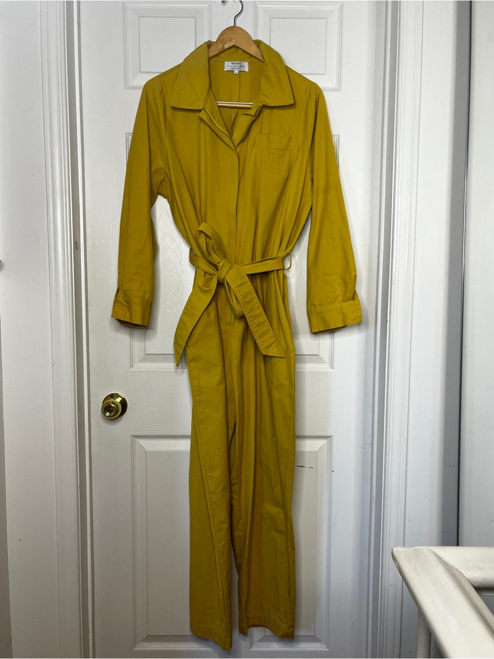 Red Sky Mustard Jumpsuit